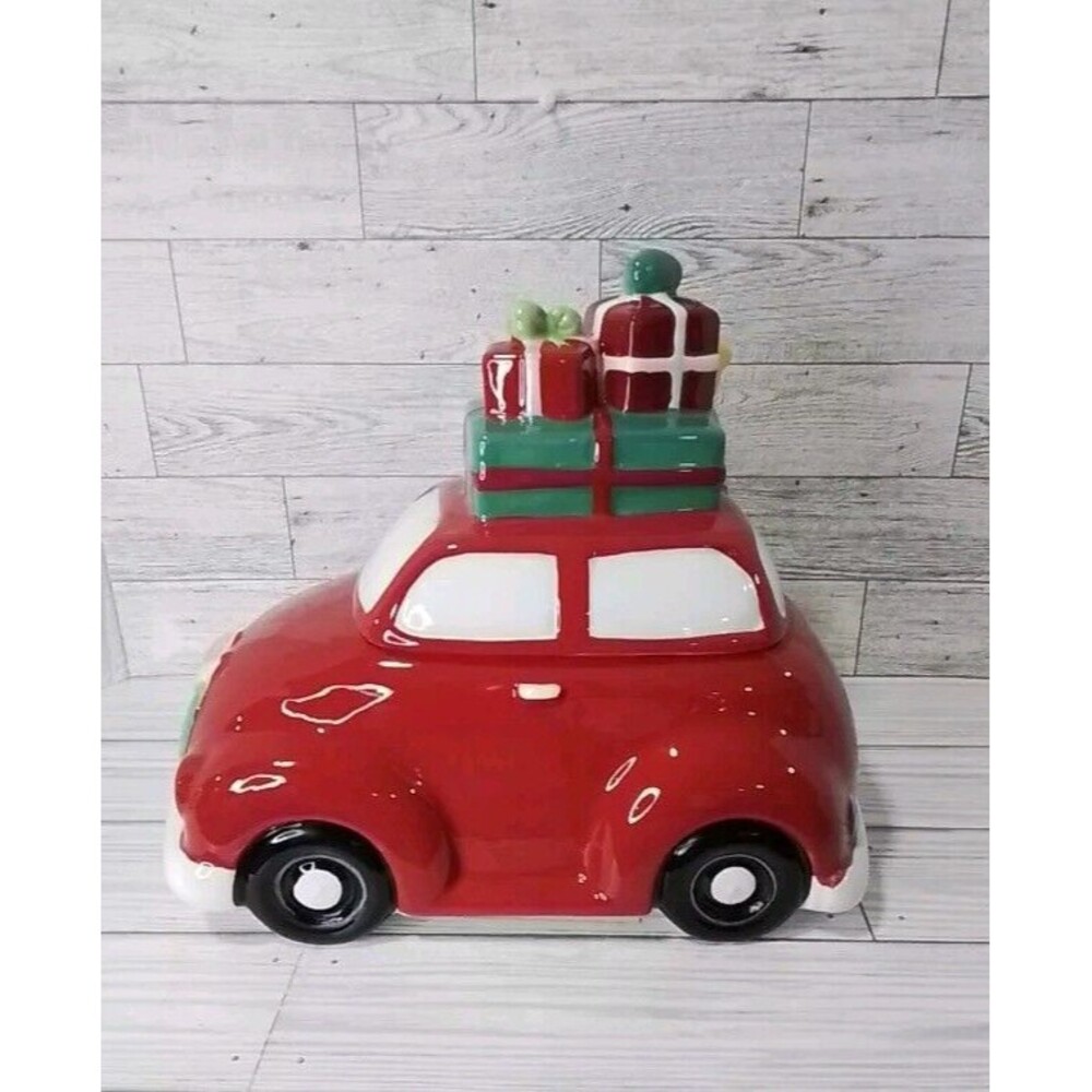 St Nicholas Square CHRISTMAS TRADITIONS CAR Cookie Jar, 2019